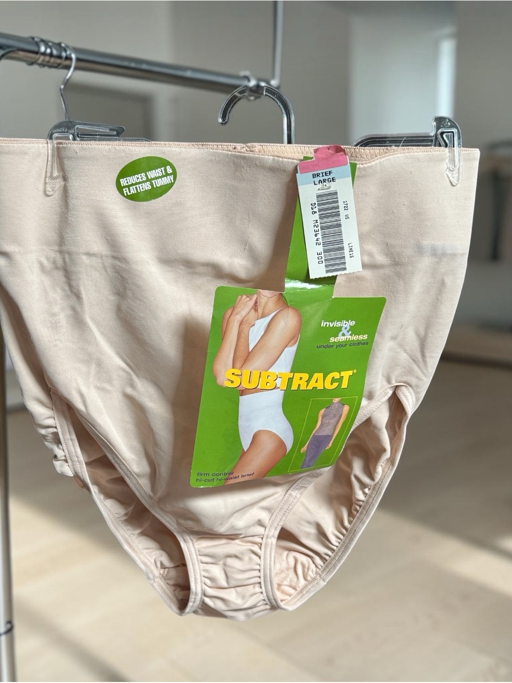 Vintage NOS Womens Sears Branded High Waisted Shaper Brief Panty Deadstock  SZ L